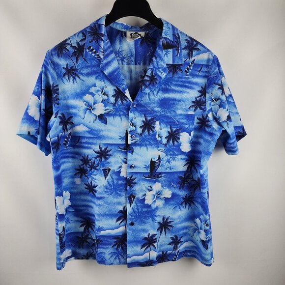 Hilo Hattie Shirt Mens 2XL Multi Hawaiian Floral S/S Button Up - Picture 1 of 6